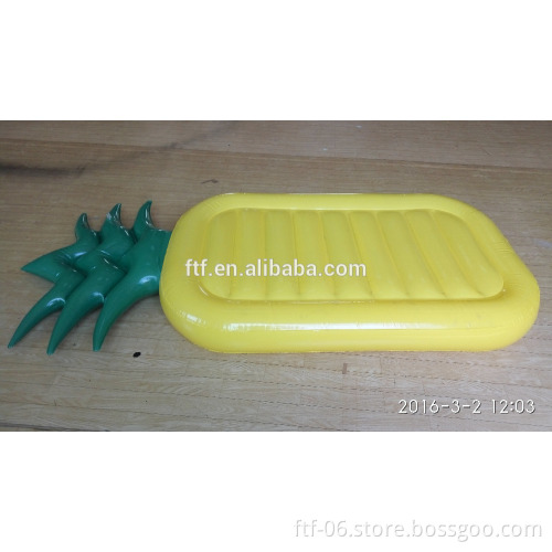 yellow pineapple inflatable floating row,pineapple air mattress,pineapple floating mat